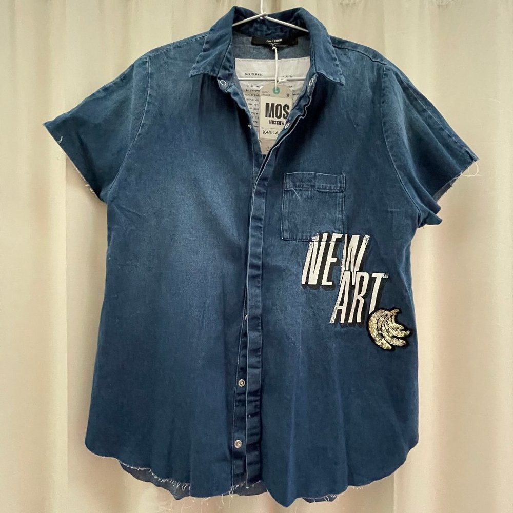 Zara Jeans Shirt - Brand New